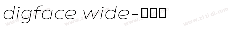 digface wide字体转换